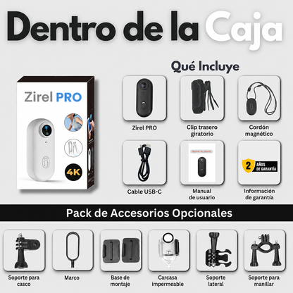 Mini Cámara de Acción 4K - Zirel PRO